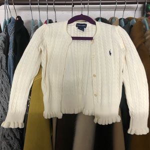 EUC Ralph Lauren Girls Cardigan size 6